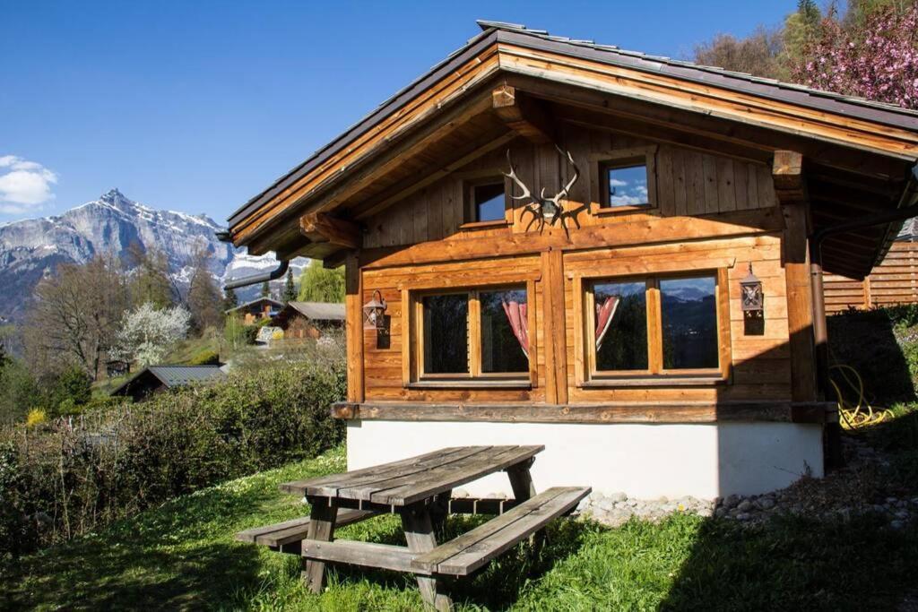 Chalet cosy proche Tramway du Mont-Blanc et centre Saint-Gervais-les-Bains Extérieur photo